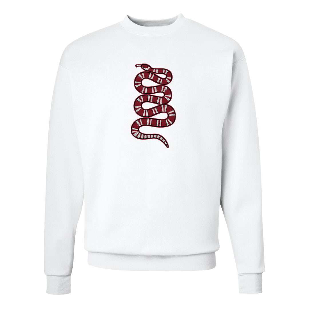Adobe Low AF 1s Crewneck Sweatshirt | Coiled Snake, White