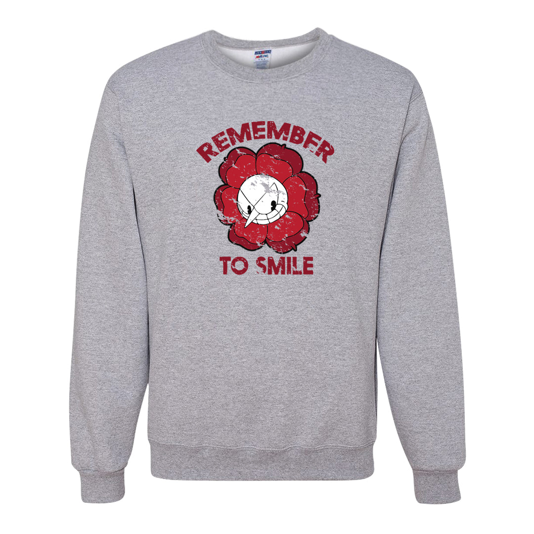 Adobe Low AF 1s Crewneck Sweatshirt | Remember To Smile, Ash