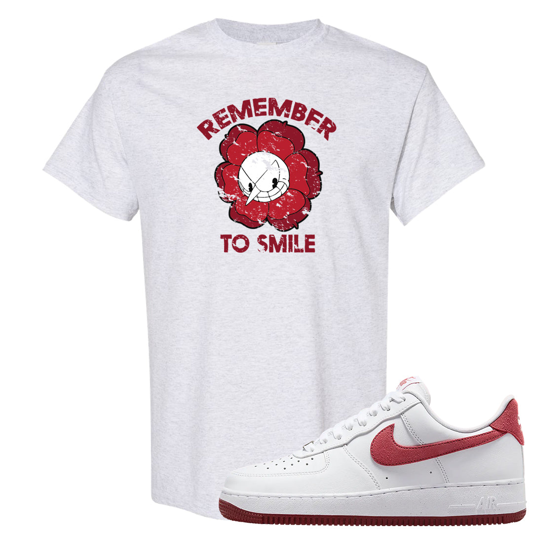 Adobe Low AF 1s T Shirt | Remember To Smile, Ash