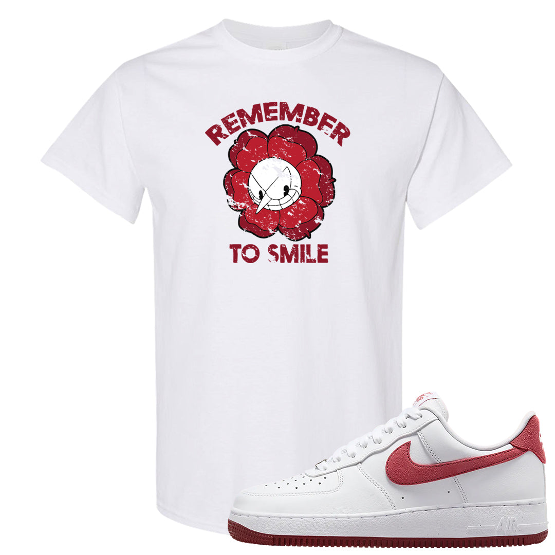 Adobe Low AF 1s T Shirt | Remember To Smile, White