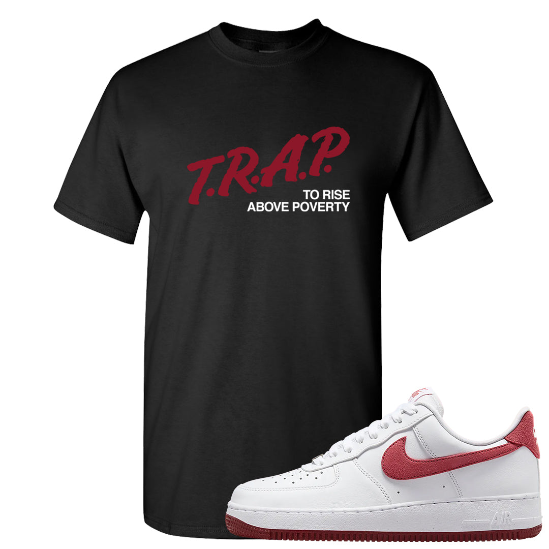 Adobe Low AF 1s T Shirt | Trap To Rise Above Poverty, Black