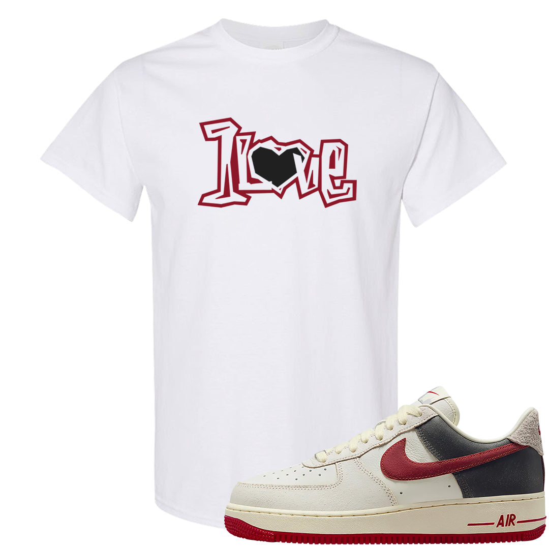 Chicago Low AF 1s T Shirt | 1 Love, White