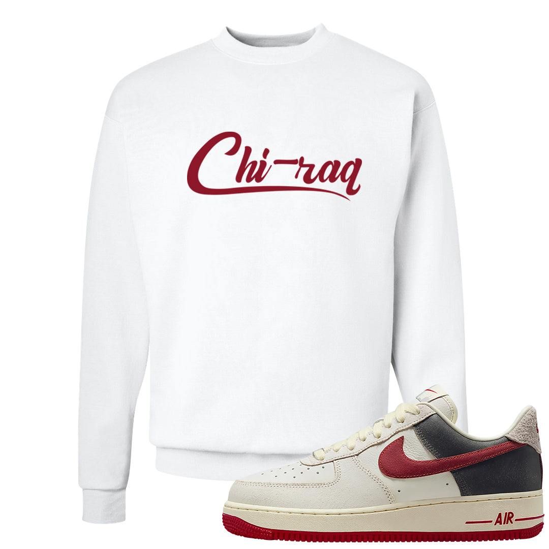 Chicago Low AF 1s Crewneck Sweatshirt | Chiraq, White