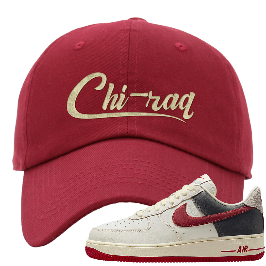 Chicago Low AF 1s Dad Hat | Chiraq, Burgundy
