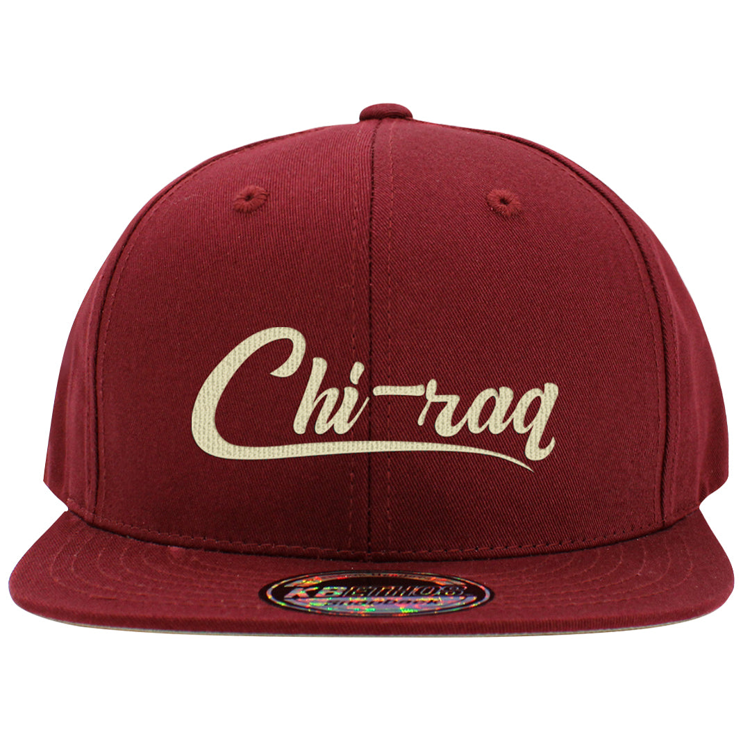 Chicago Low AF 1s Snapback Hat | Chiraq, Burgundy