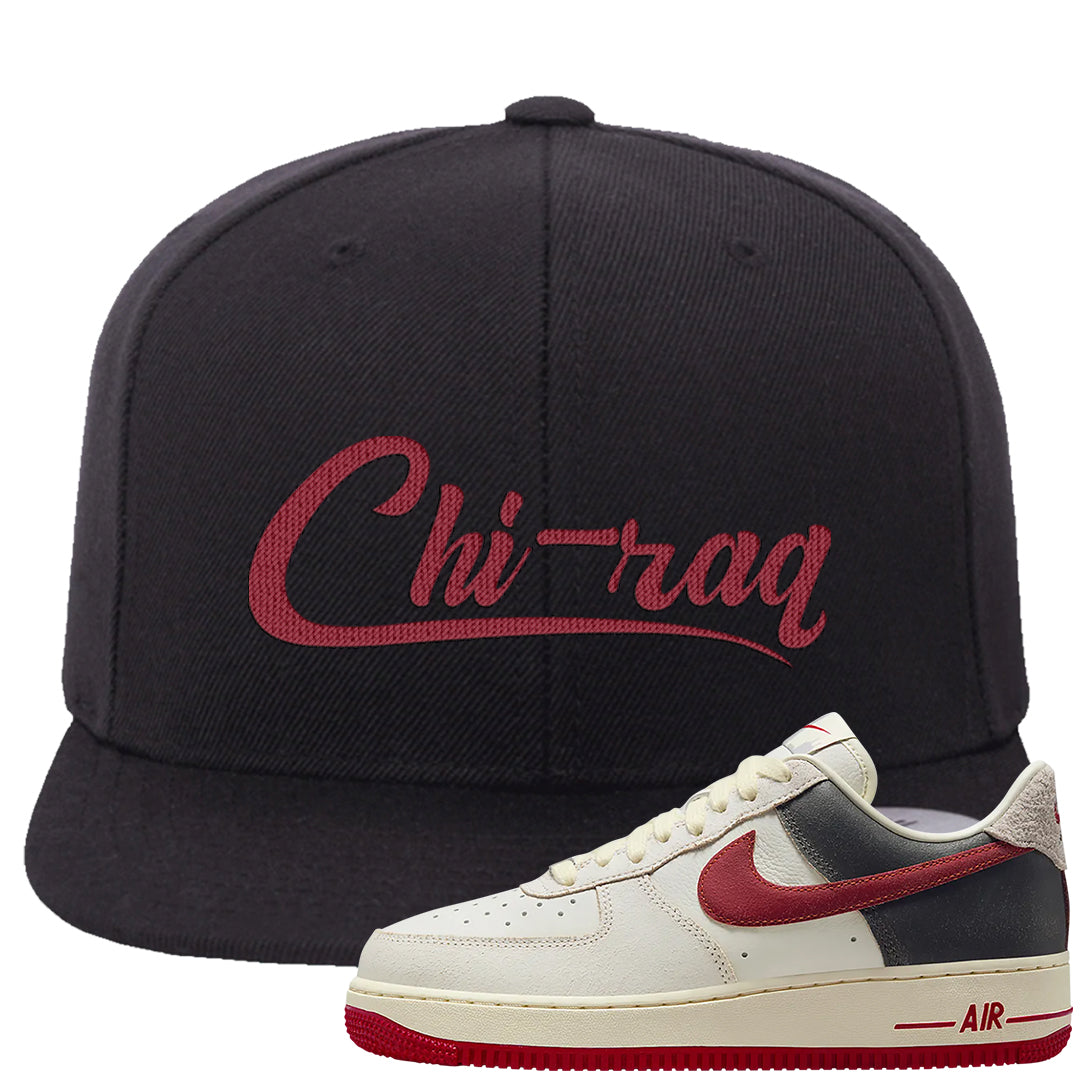 Chicago Low AF 1s Snapback Hat | Chiraq, Black