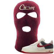 Chicago Low AF 1s Ski Mask | Chiraq, Burgundy