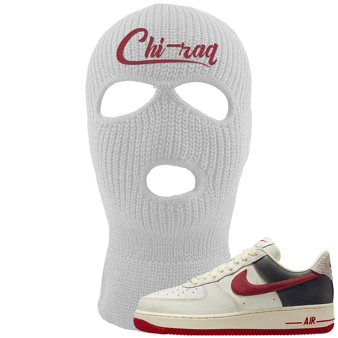 Chicago Low AF 1s Ski Mask | Chiraq, White