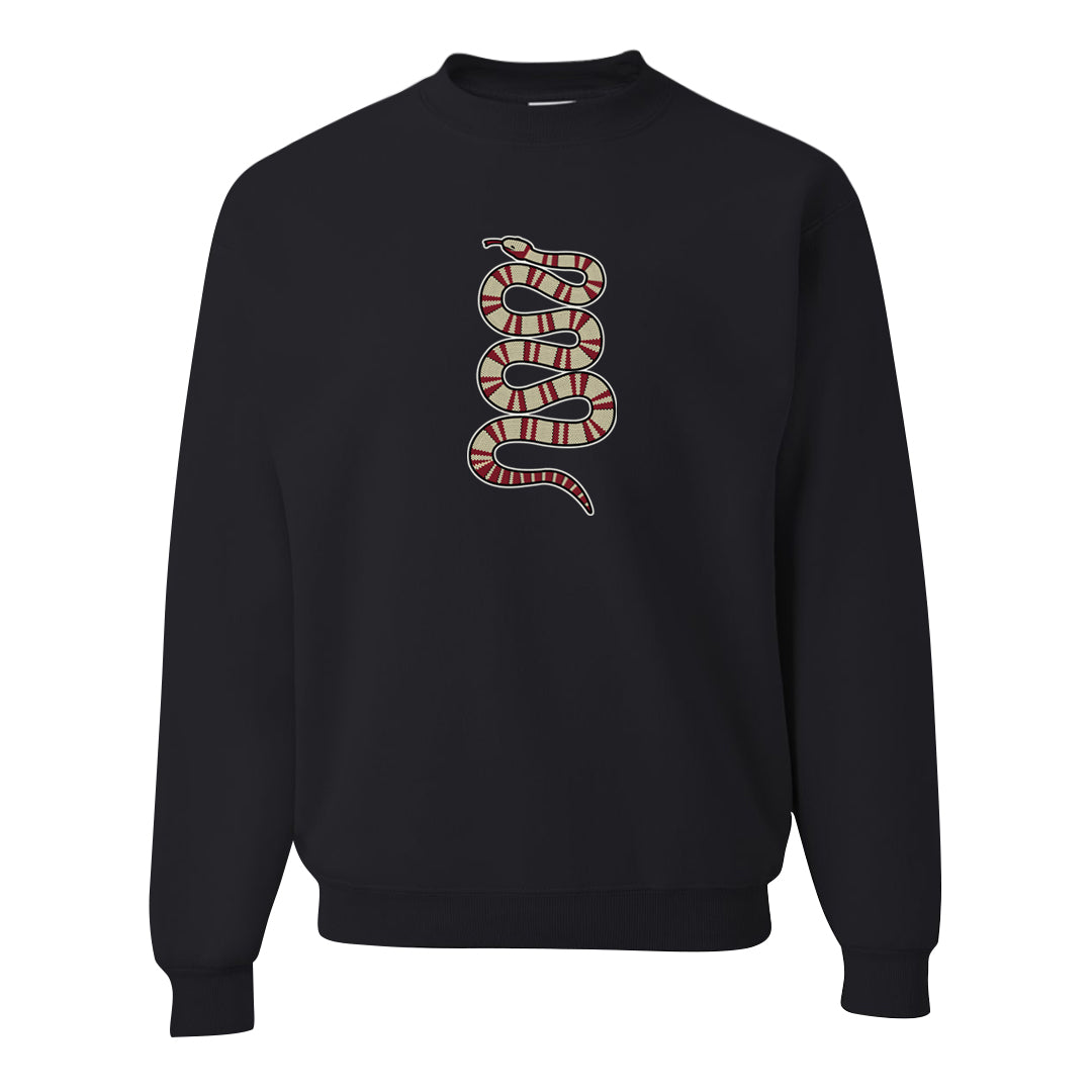 Chicago Low AF 1s Crewneck Sweatshirt | Coiled Snake, Black