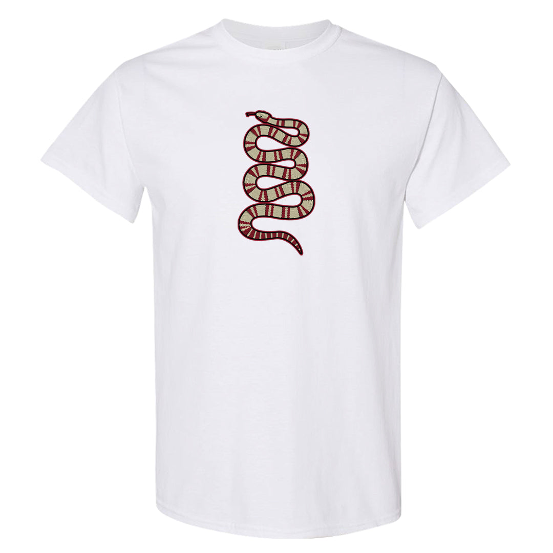 Chicago Low AF 1s T Shirt | Coiled Snake, White