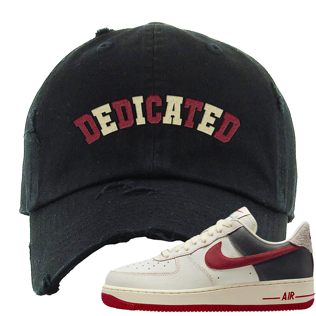 Chicago Low AF 1s Distressed Dad Hat | Dedicated, Black