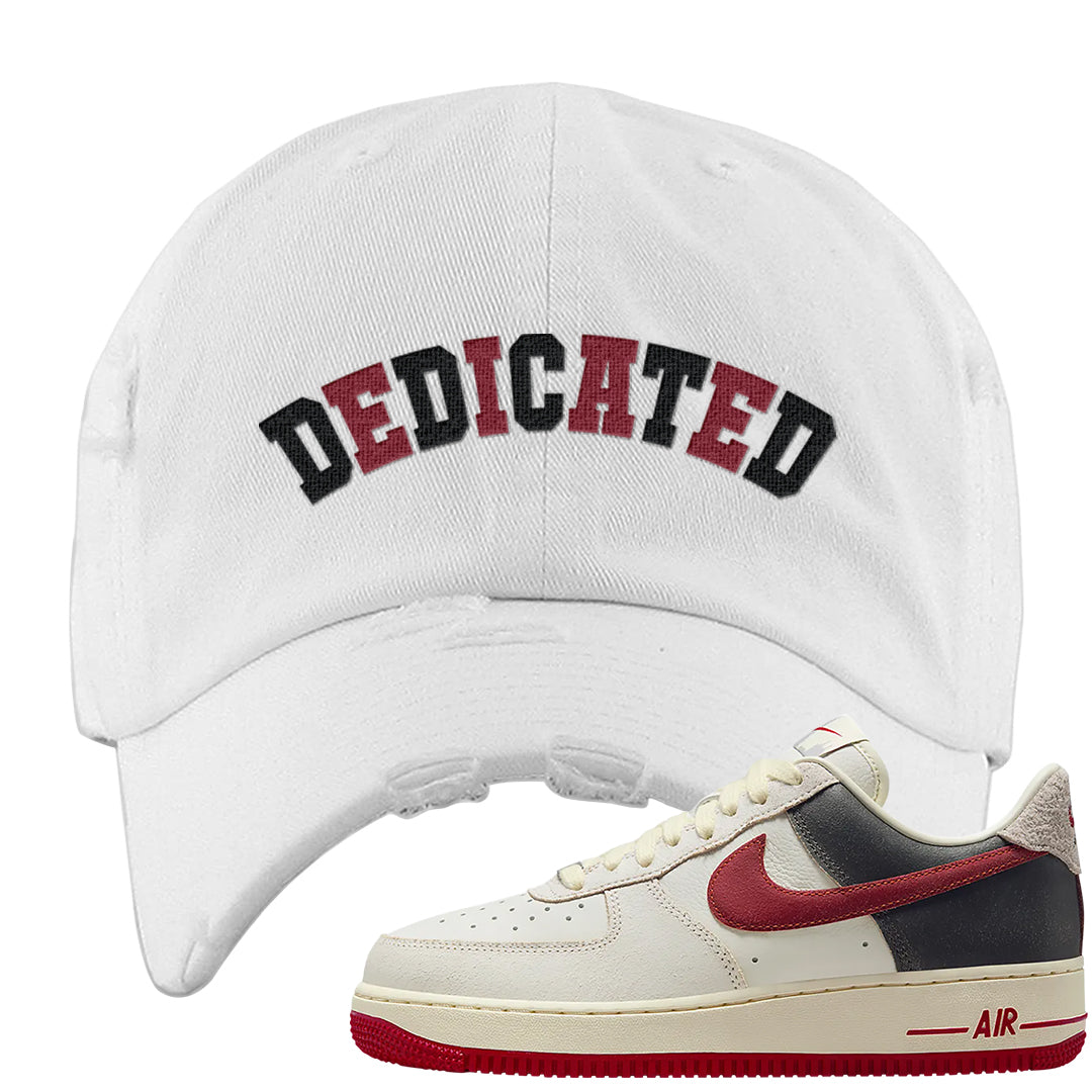 Chicago Low AF 1s Distressed Dad Hat | Dedicated, White