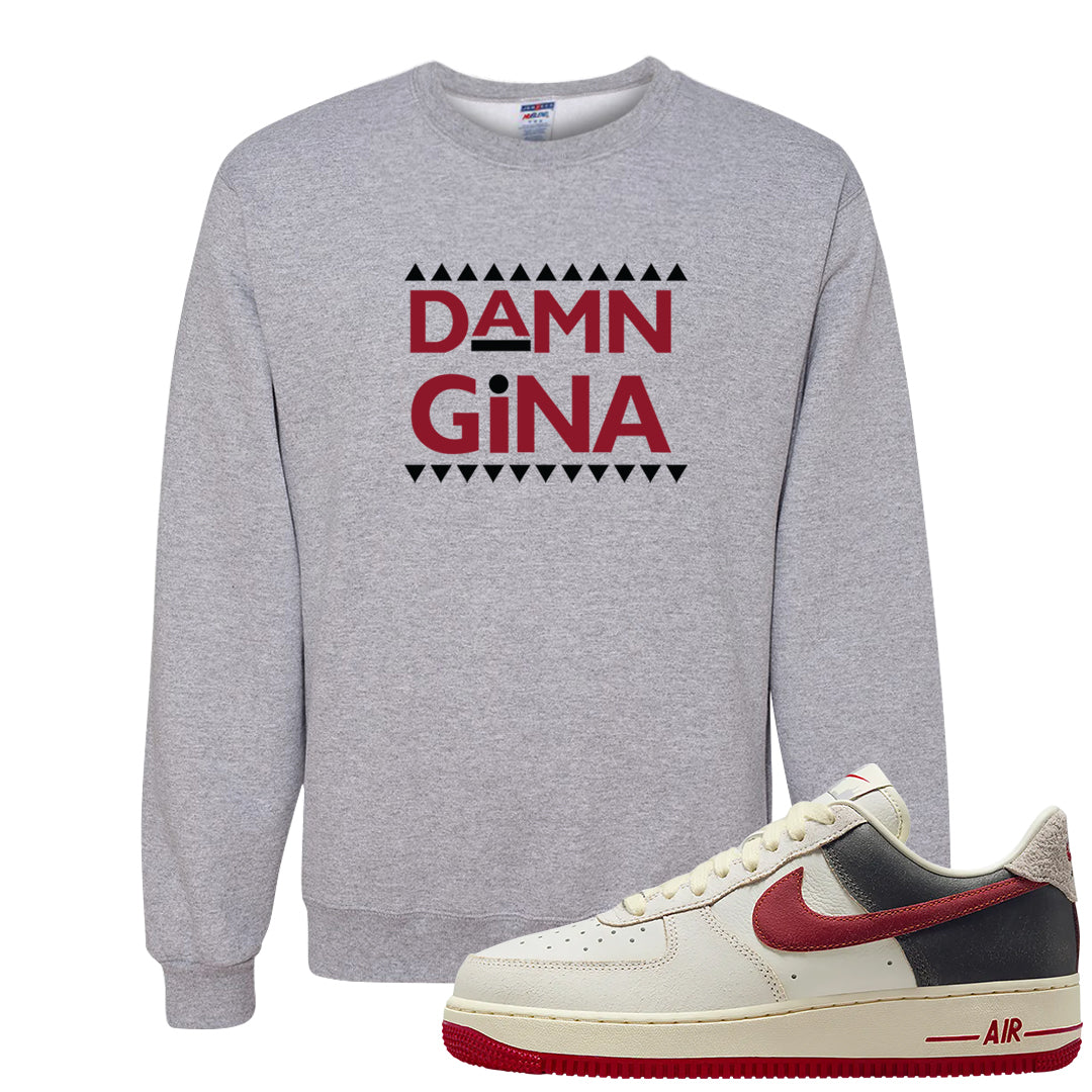 Chicago Low AF 1s Crewneck Sweatshirt | Damn Gina, Ash