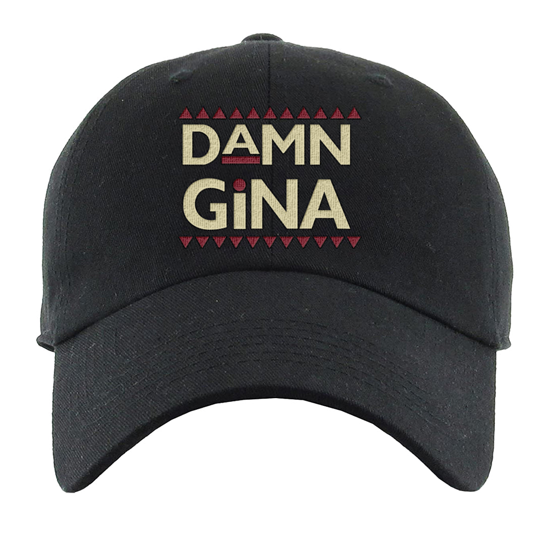 Chicago Low AF 1s Dad Hat | Damn Gina, Black