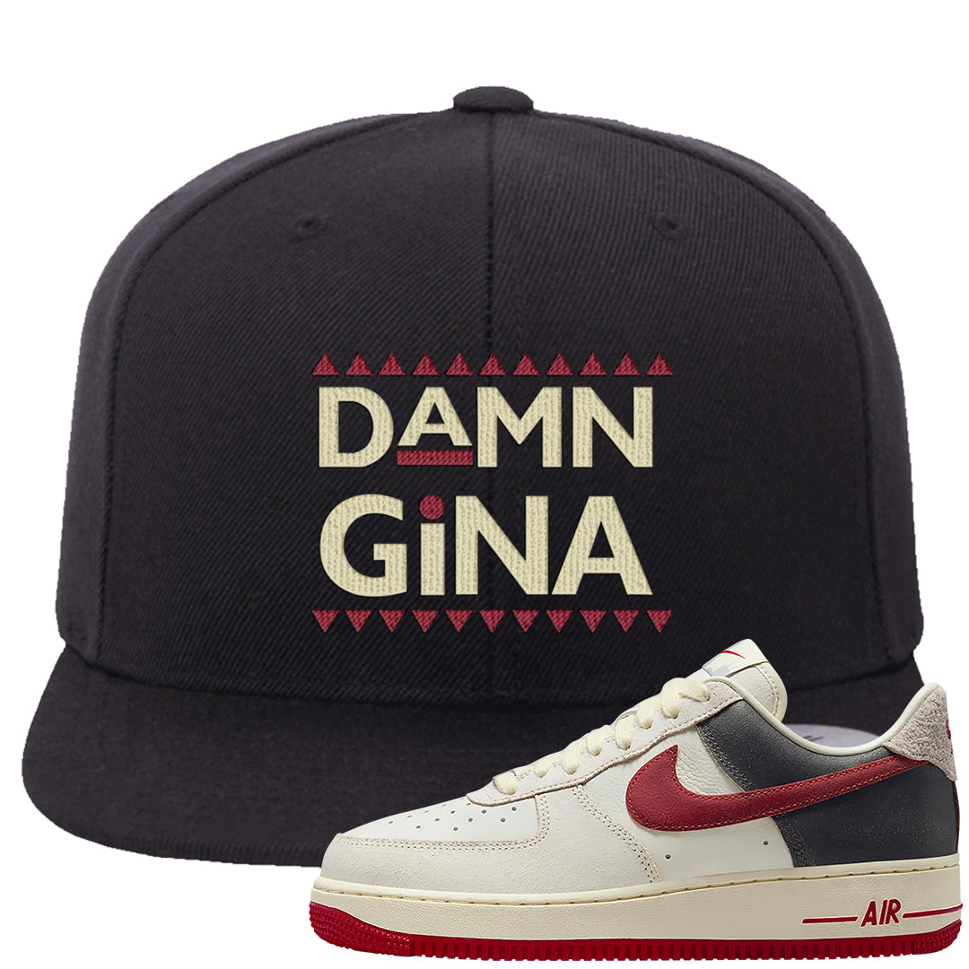 Chicago Low AF 1s Snapback Hat | Damn Gina, Black