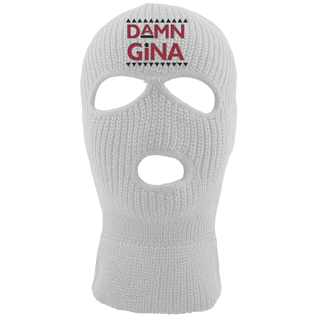 Chicago Low AF 1s Ski Mask | Damn Gina, White