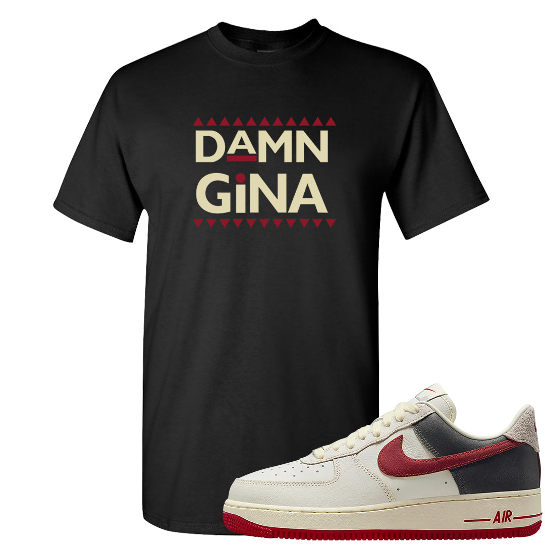 Chicago Low AF 1s T Shirt | Damn Gina, Black