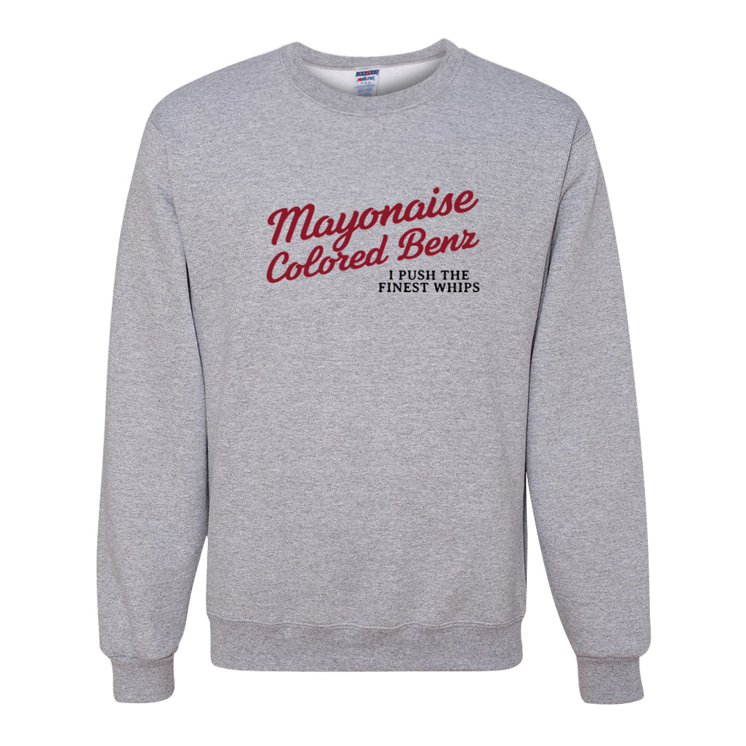 Chicago Low AF 1s Crewneck Sweatshirt | Mayonaise Colored Benz, Ash