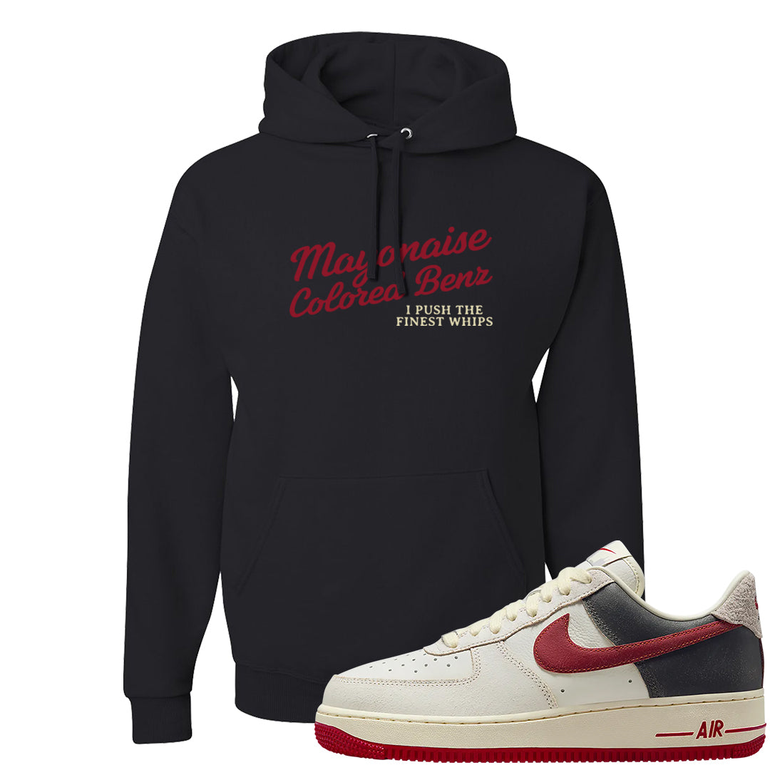 Chicago Low AF 1s Hoodie | Mayonaise Colored Benz, Black