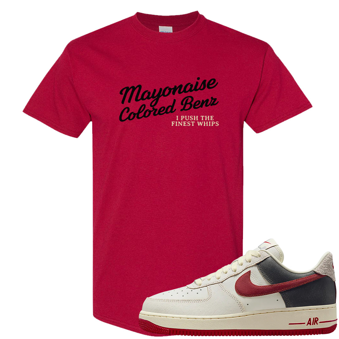 Chicago Low AF 1s T Shirt | Mayonaise Colored Benz, Cardinal