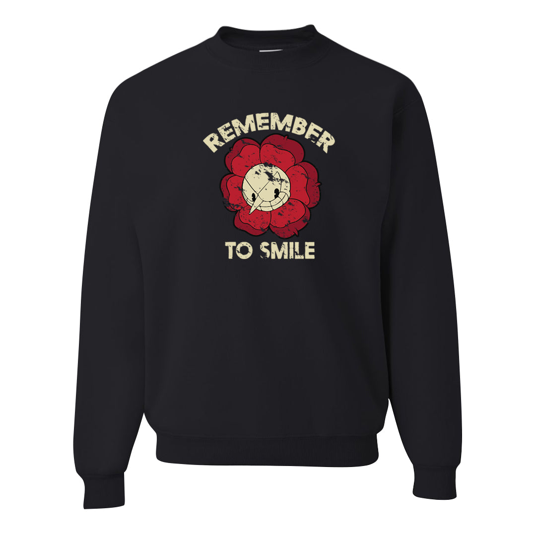 Chicago Low AF 1s Crewneck Sweatshirt | Remember To Smile, Black