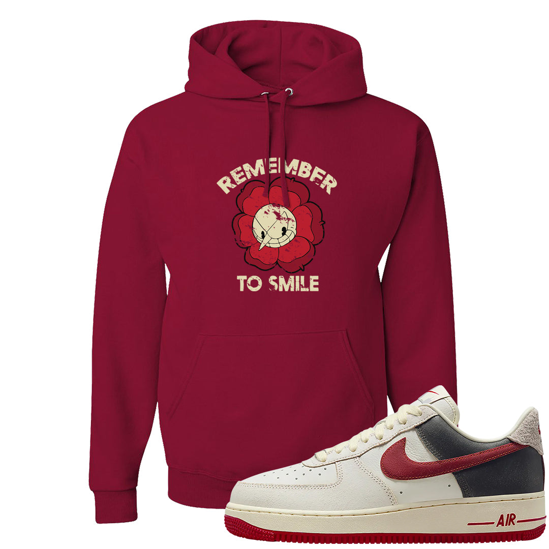 Chicago Low AF 1s Hoodie | Remember To Smile, Cardinal