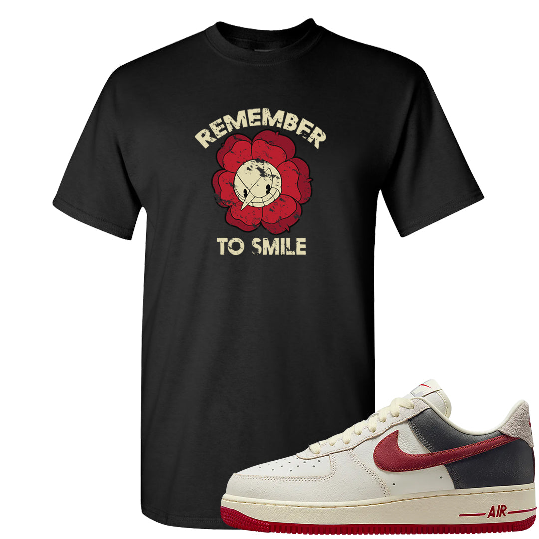 Chicago Low AF 1s T Shirt | Remember To Smile, Black