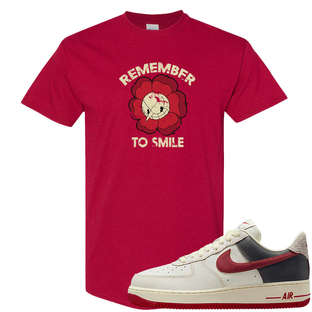 Chicago Low AF 1s T Shirt | Remember To Smile, Cardinal