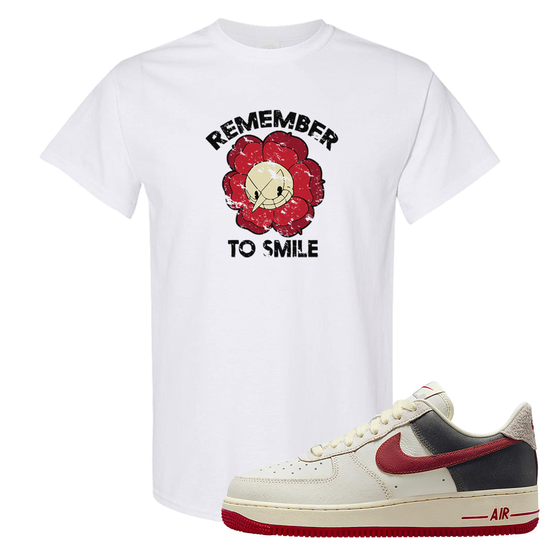Chicago Low AF 1s T Shirt | Remember To Smile, White