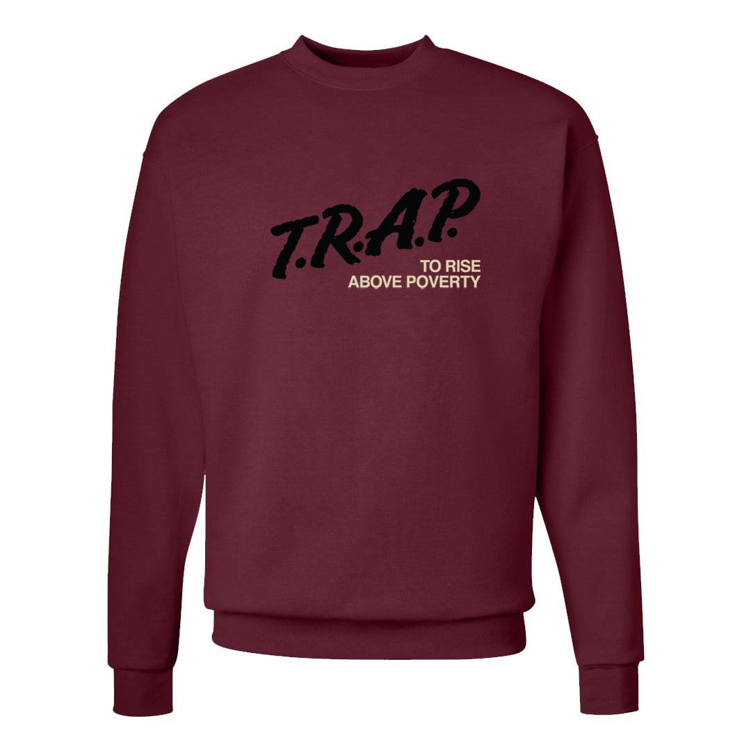 Chicago Low AF 1s Crewneck Sweatshirt | Trap To Rise Above Poverty, Cardinal
