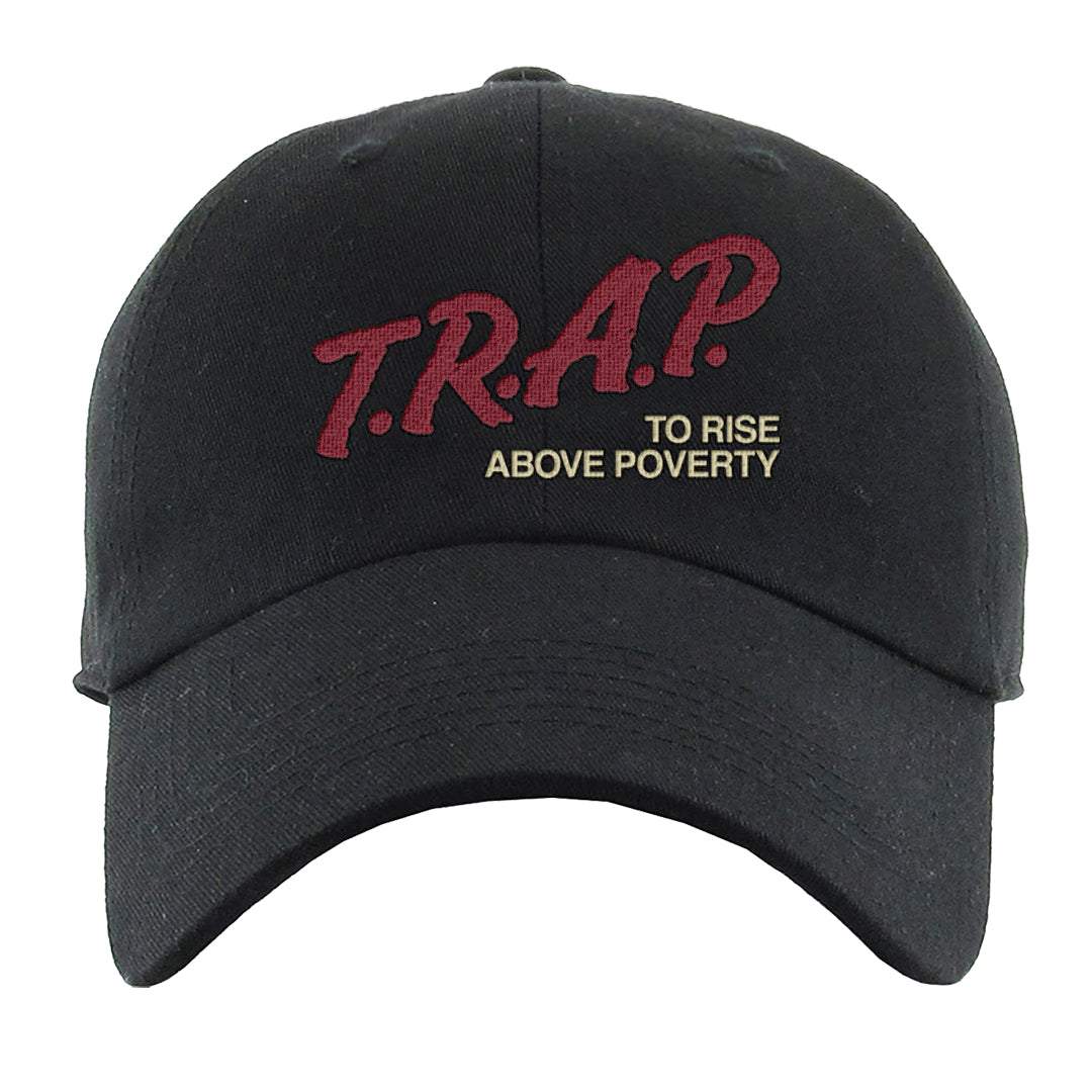 Chicago Low AF 1s Dad Hat | Trap To Rise Above Poverty, Black