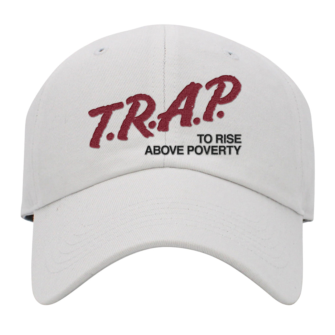 Chicago Low AF 1s Dad Hat | Trap To Rise Above Poverty, White