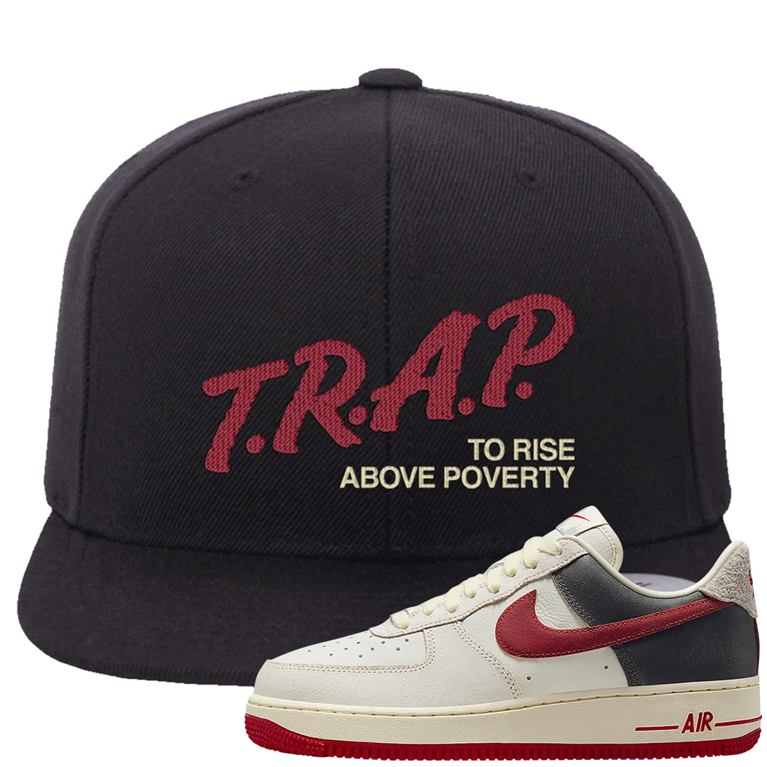 Chicago Low AF 1s Snapback Hat | Trap To Rise Above Poverty, Black