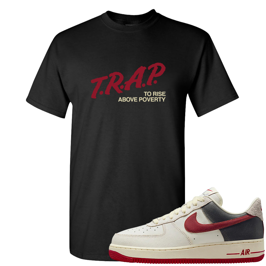 Chicago Low AF 1s T Shirt | Trap To Rise Above Poverty, Black