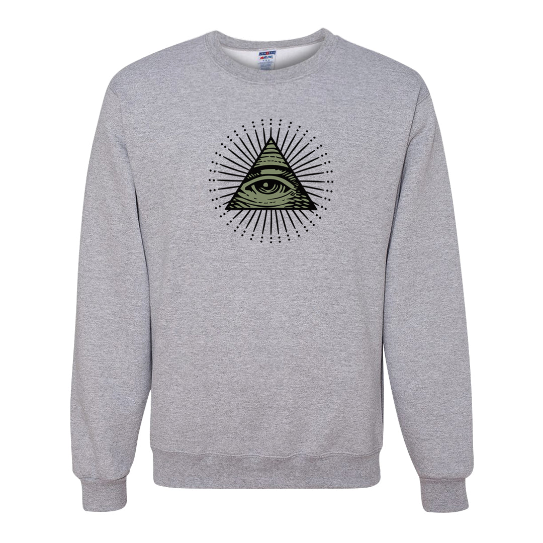 Color of The Month Low 1s Crewneck Sweatshirt | All Seeing Eye, Ash