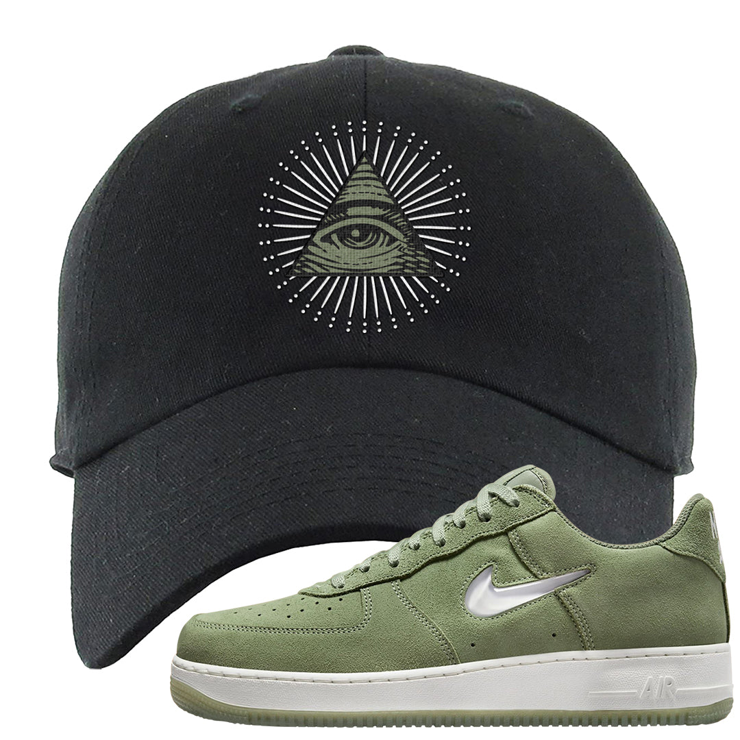 Color of The Month Low 1s Dad Hat | All Seeing Eye, Black