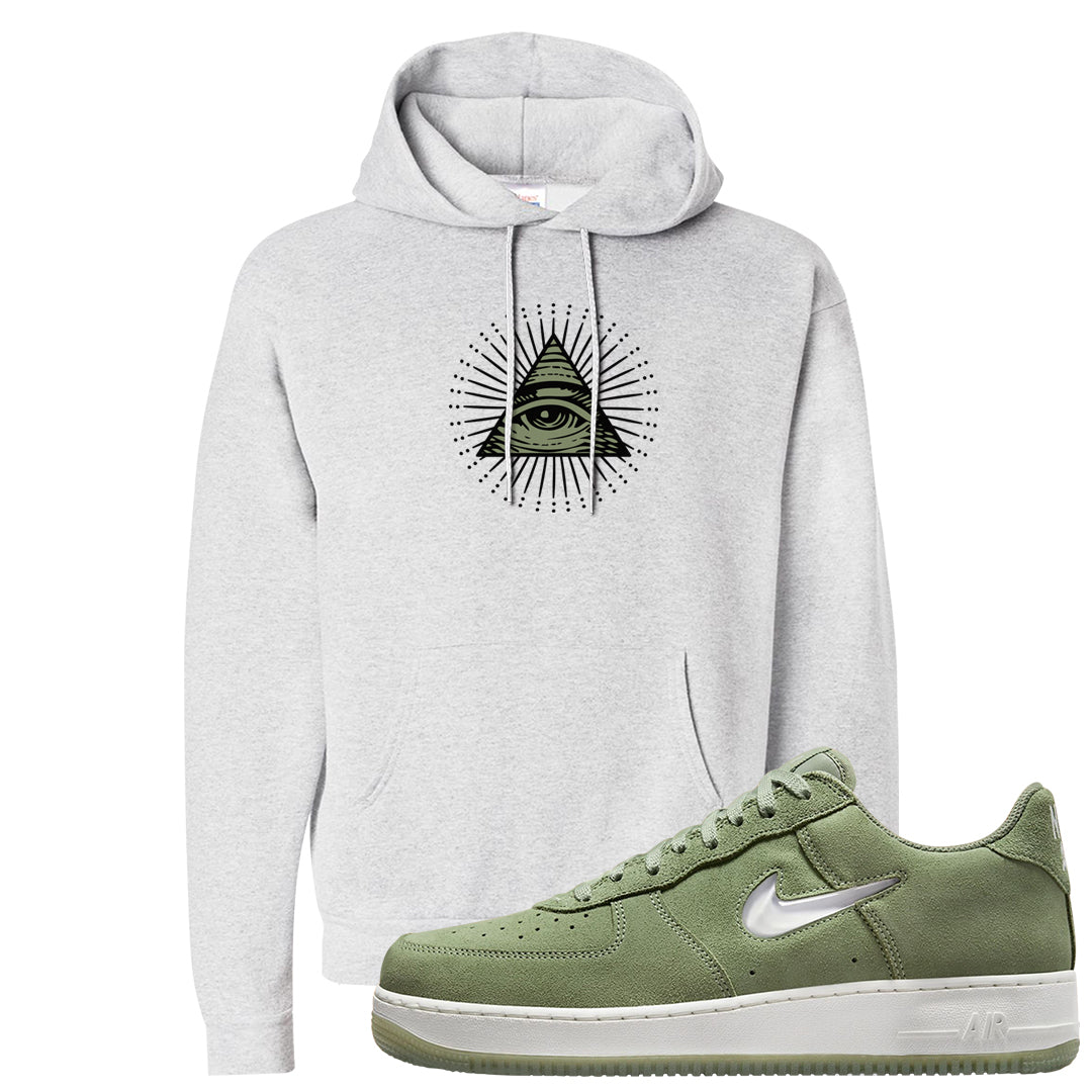 Color of The Month Low 1s Hoodie | All Seeing Eye, Ash