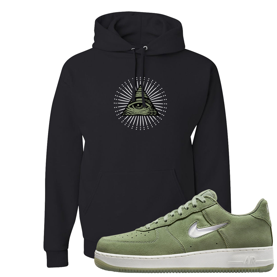 Color of The Month Low 1s Hoodie | All Seeing Eye, Black