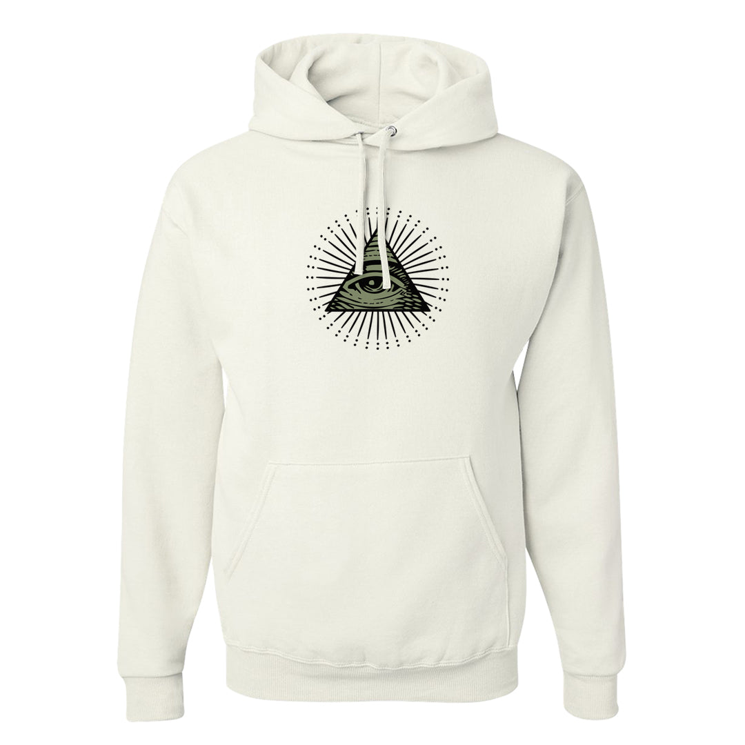 Color of The Month Low 1s Hoodie | All Seeing Eye, White