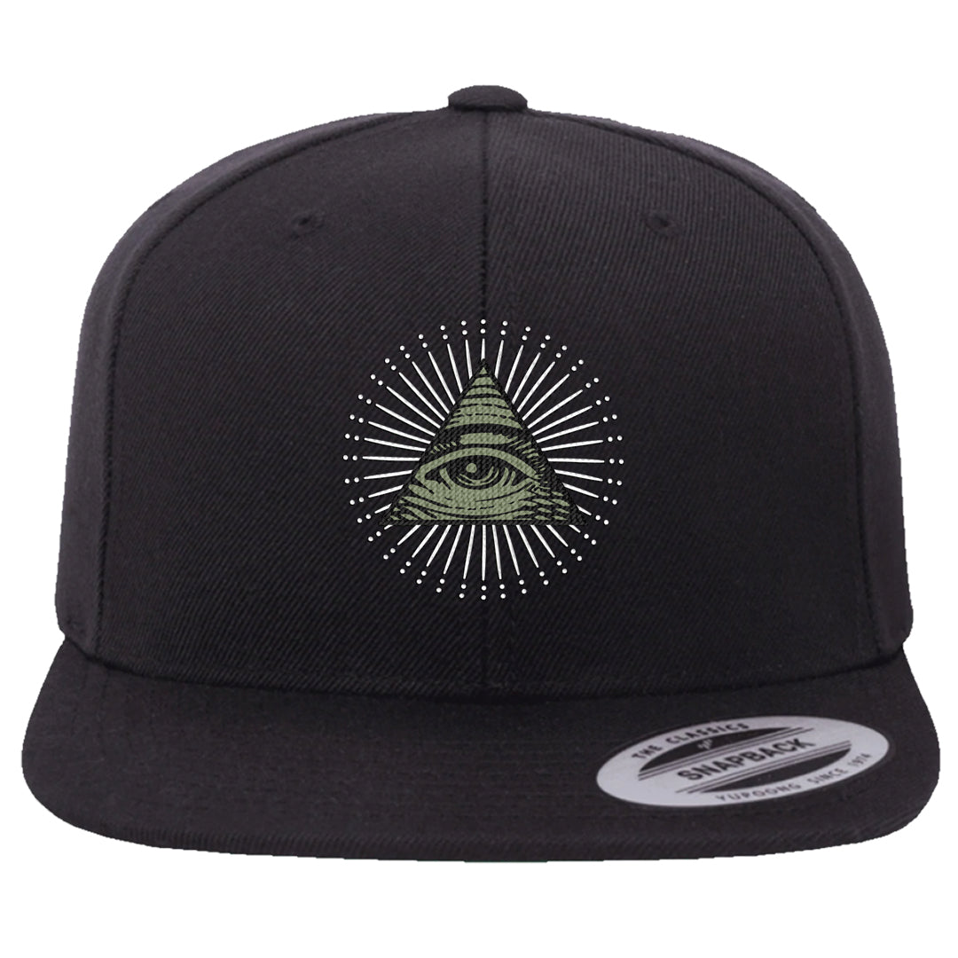 Color of The Month Low 1s Snapback Hat | All Seeing Eye, Black