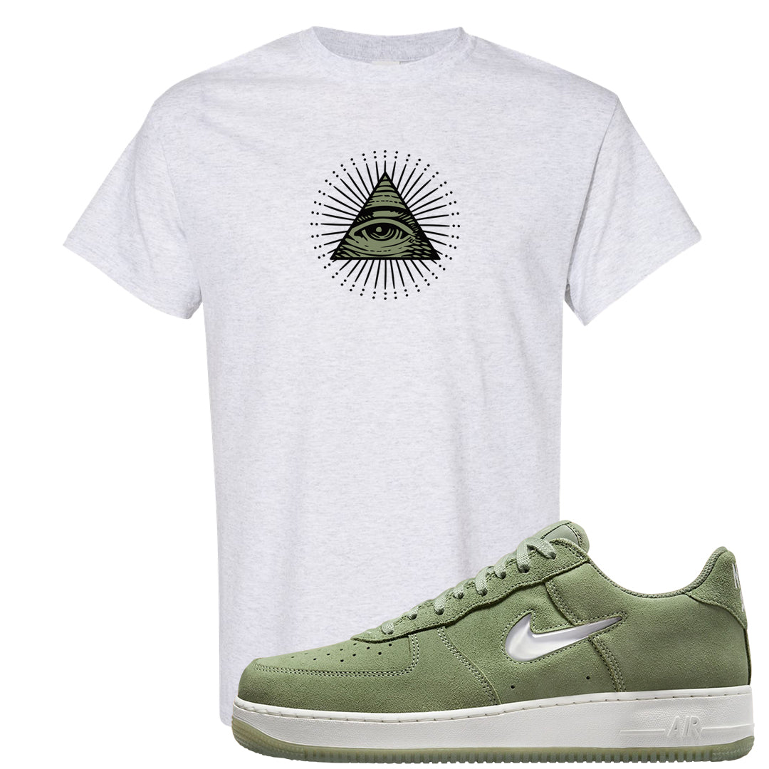 Color of The Month Low 1s T Shirt | All Seeing Eye, Ash