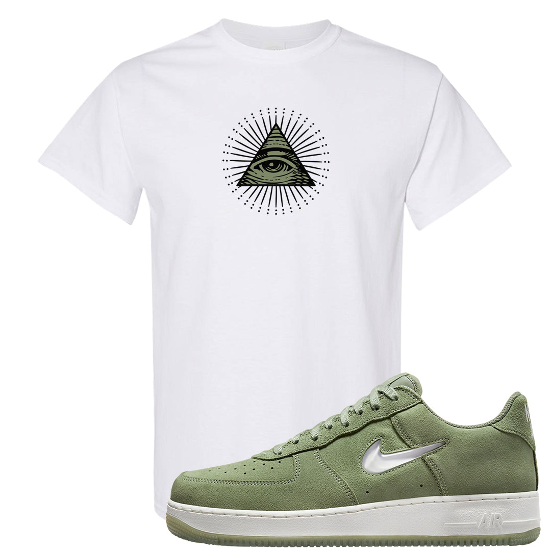 Color of The Month Low 1s T Shirt | All Seeing Eye, White