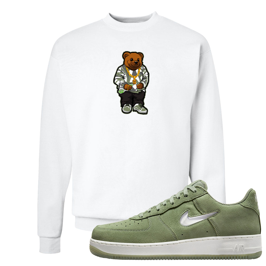 Color of The Month Low 1s Crewneck Sweatshirt | Sweater Bear, White