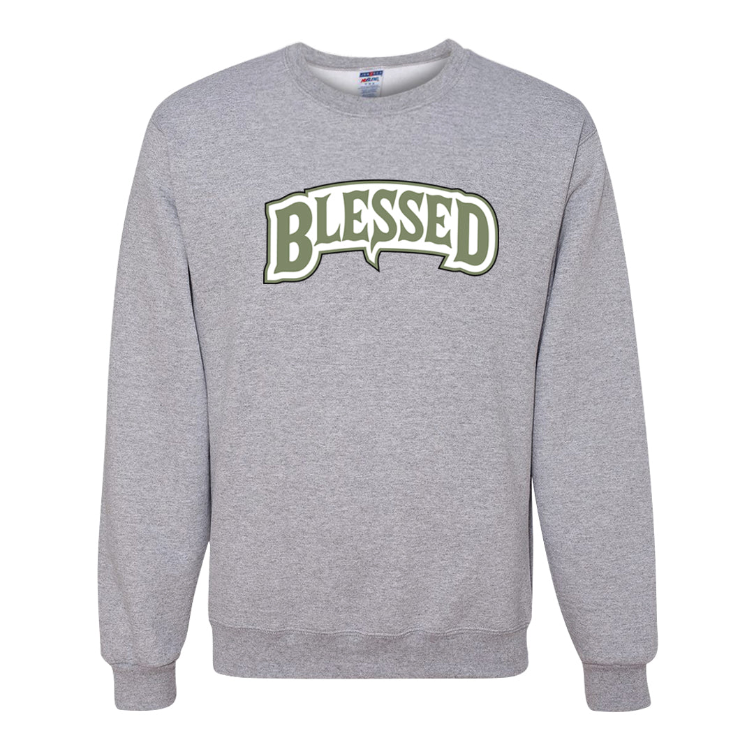 Color of The Month Low 1s Crewneck Sweatshirt | Blessed Arch, Ash