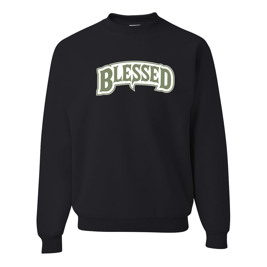 Color of The Month Low 1s Crewneck Sweatshirt | Blessed Arch, Black