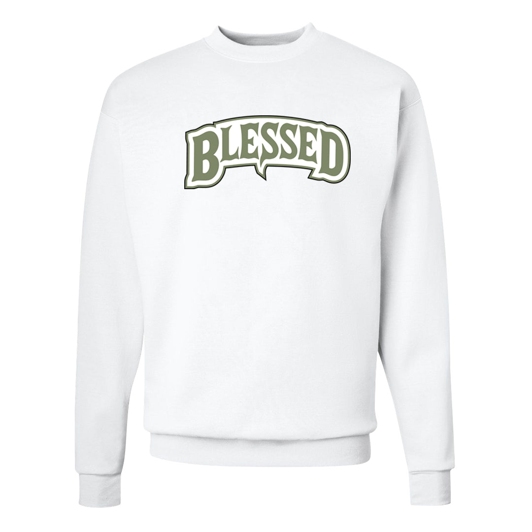 Color of The Month Low 1s Crewneck Sweatshirt | Blessed Arch, White