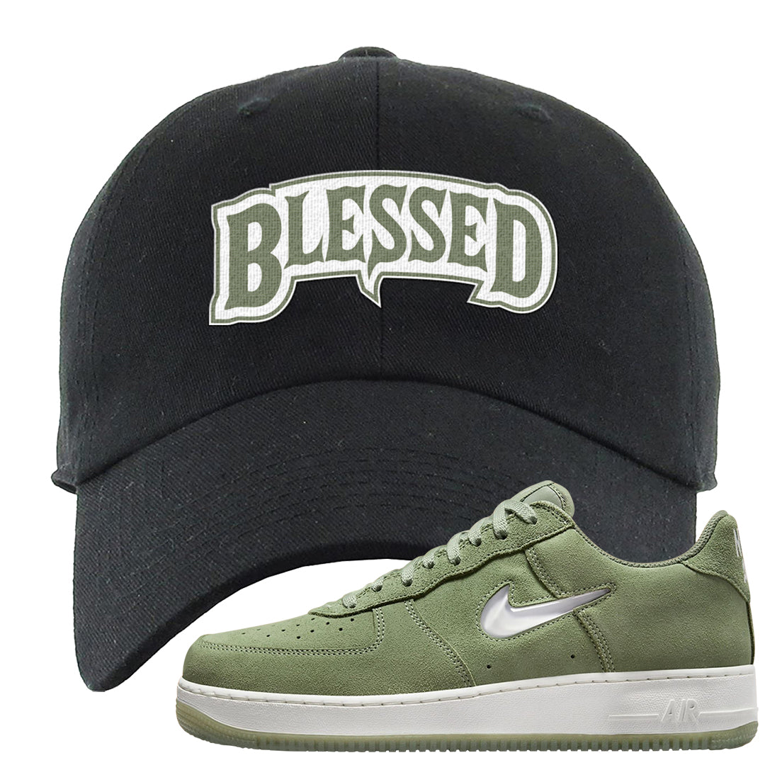 Color of The Month Low 1s Dad Hat | Blessed Arch, Black