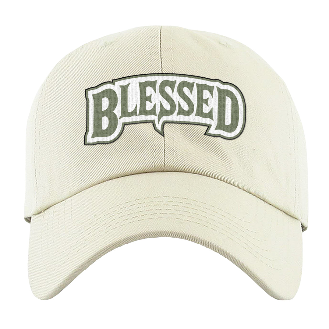 Color of The Month Low 1s Dad Hat | Blessed Arch, White