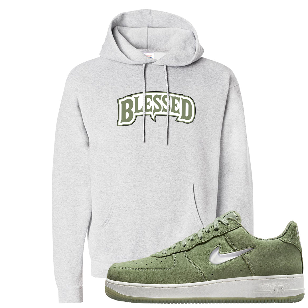 Color of The Month Low 1s Hoodie | Blessed Arch, Ash