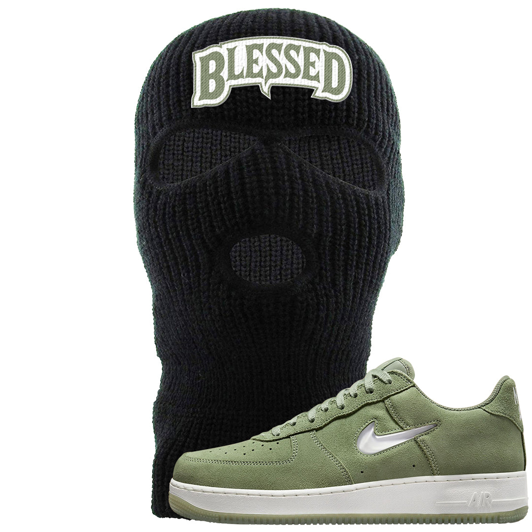 Color of The Month Low 1s Ski Mask | Blessed Arch, Black